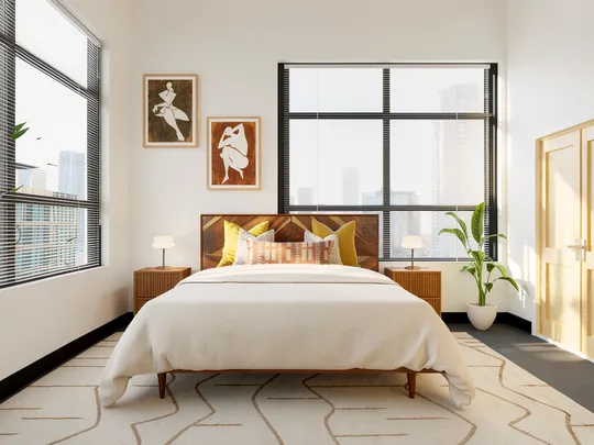 Bedroom · Organic Modern designed by Katerina