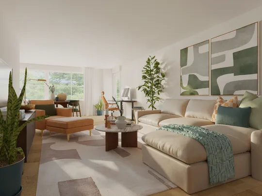 Living Room · Midcentury Scandi designed by Mercedes