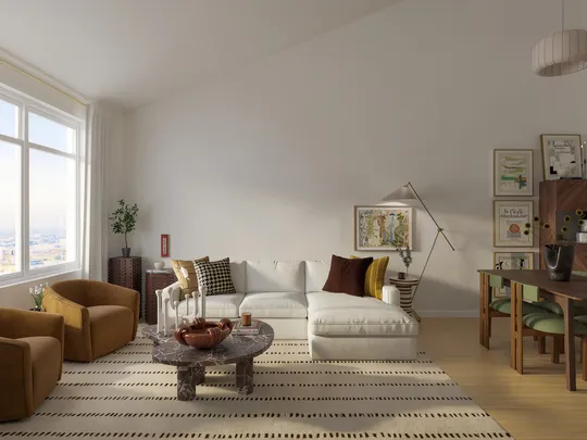 Living Room · Inspired Modern designed by Maria