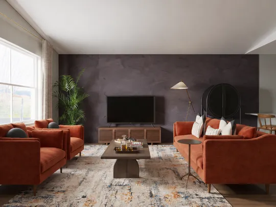 Living Room · Contemporary designed by Gabriela