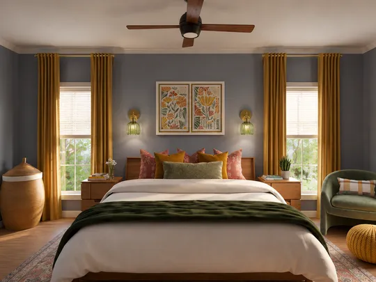 Bedroom designed by Amanda