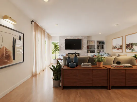Living Room · Contemporary designed by Ana