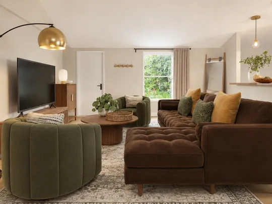 Living Room · Contemporary designed by Gabriela