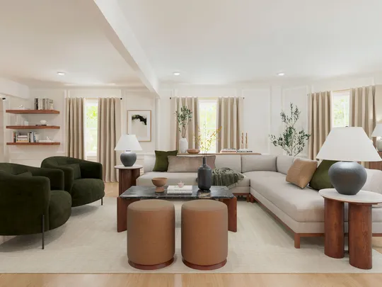 Living Room · Organic Modern designed by Montserrat