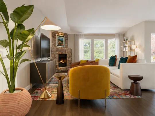 Living Room · Contemporary designed by Gabriela