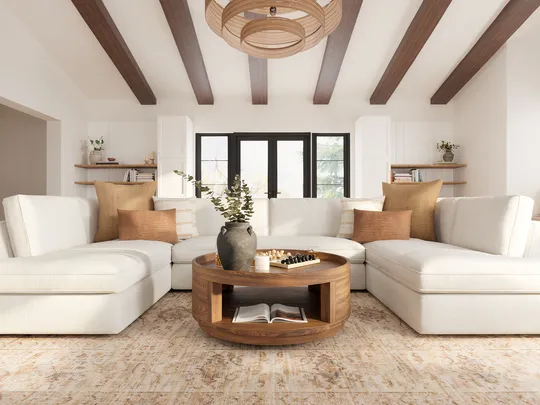 Living Room · Transitional designed by Lilia