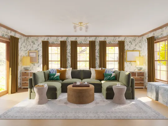 Living Room · Eclectic designed by Ivan