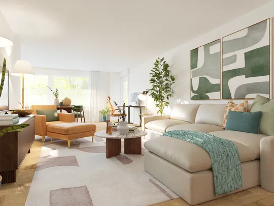Living Room · Midcentury Scandi designed by Mercedes
