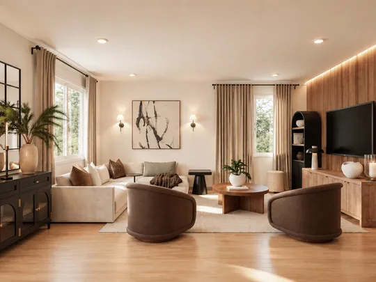Living Room · Organic Modern designed by Malena