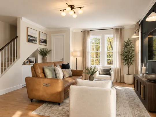 Living Room · Transitional designed by Katherin