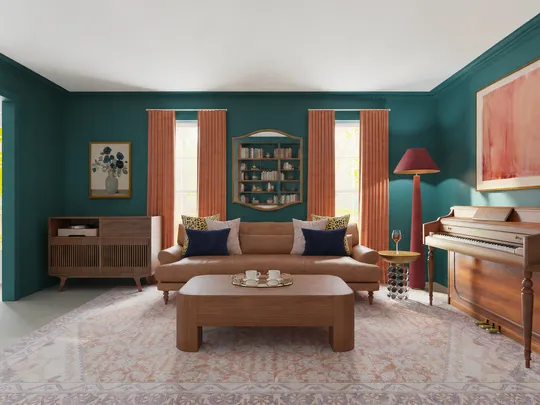 Living Room · Eclectic designed by Ivan