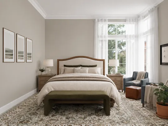 Bedroom · Transitional designed by Yoseika