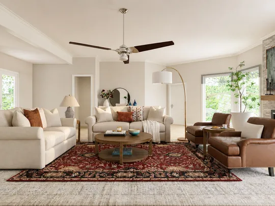 Living Room · Rustic designed by Abigail