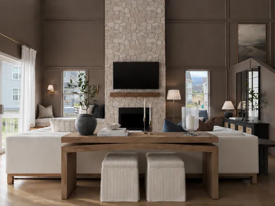 Living Room · Transitional designed by Malena