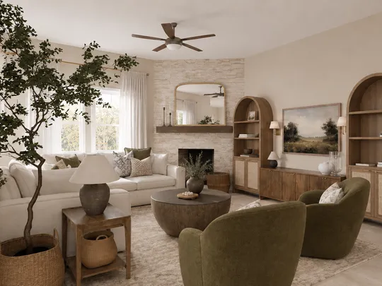 Living Room · Modern Cottage designed by Malena