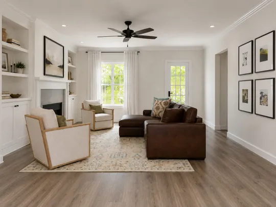 Living Room · Rustic designed by Sarah