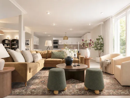 Living Room · Inspired Modern designed by Montserrat