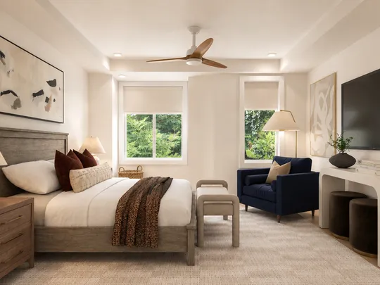 Bedroom · Warm Transitional designed by Erin