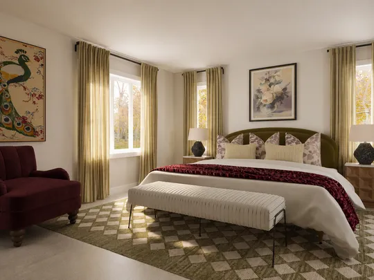 Bedroom · Transitional designed by Sofia