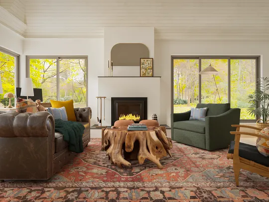 Living Room · Eclectic designed by Jess