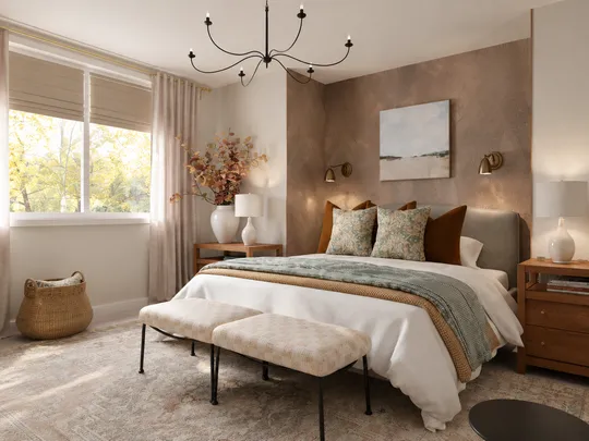 Bedroom · Warm Transitional designed by Lara