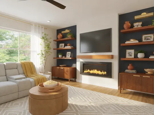 Living Room · Modern designed by Yoseika
