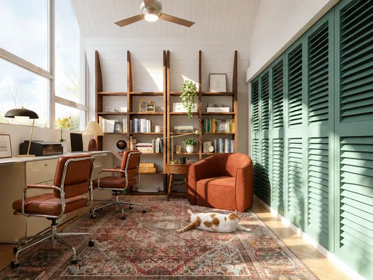 Office · Midcentury Modern designed by Pamela