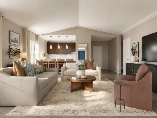 Living Room · Transitional designed by Andrea