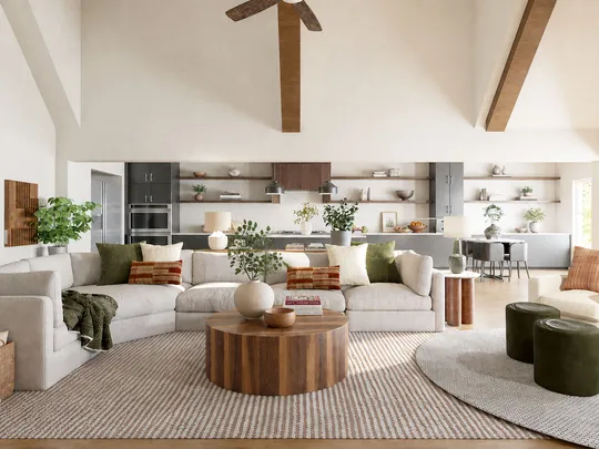 Living Room · Organic Modern designed by Montserrat