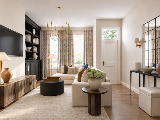 Living Room · Warm Transitional designed by Malena