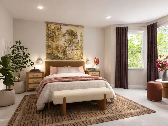 Bedroom · Warm Transitional designed by Montserrat