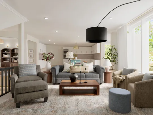 Living Room · Inspired Modern designed by Montserrat