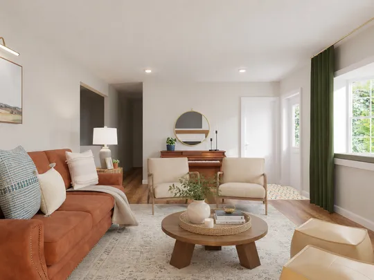 Living Room · Warm Transitional designed by Yoseika
