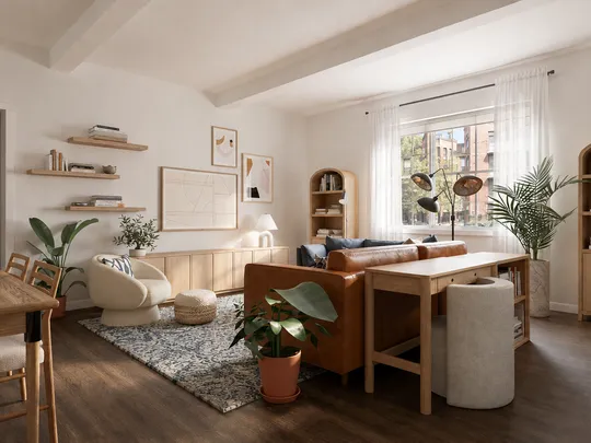 Living Room · Midcentury Modern designed by Ana