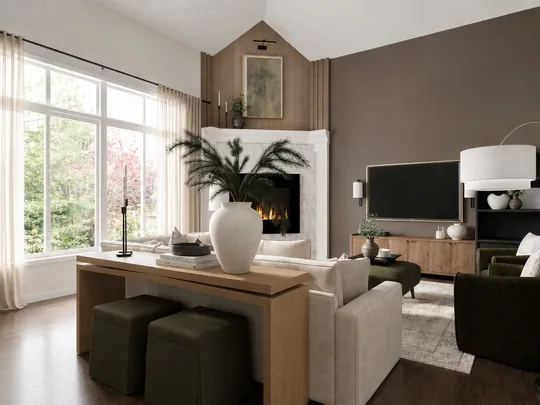 Living Room · Transitional designed by Malena