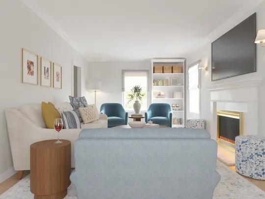 Living Room · Transitional designed by Jacqueline