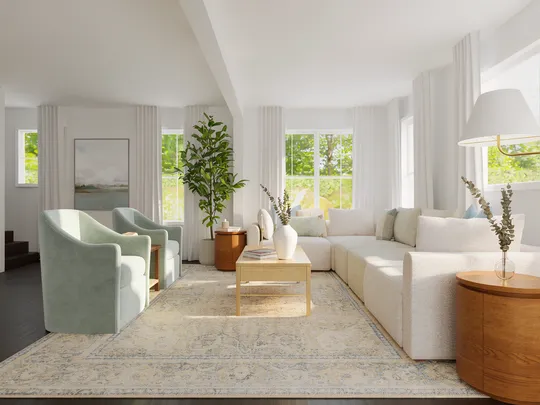 Living Room · Organic Modern designed by Mercedes
