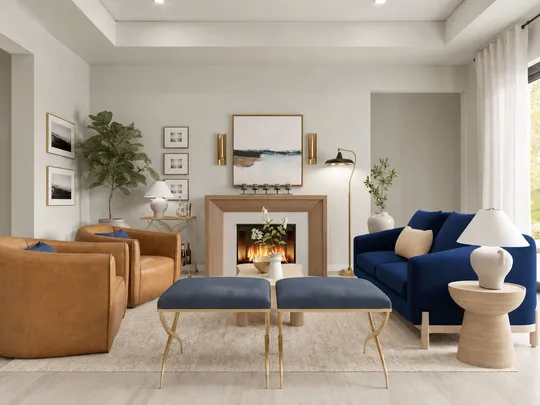 Living Room · Parisian Modern designed by Montserrat
