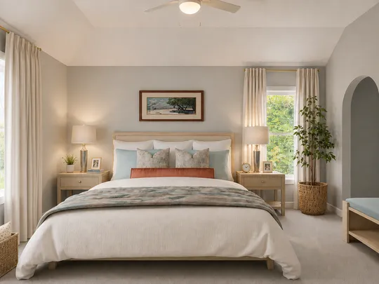 Bedroom designed by Ashley