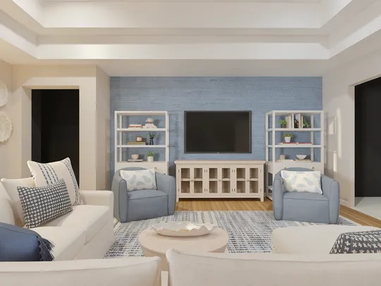 Living Room · Classic Coastal designed by Ariel