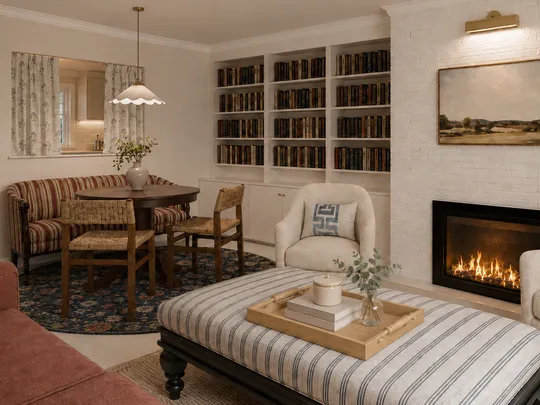 Living Room · Transitional designed by Ana