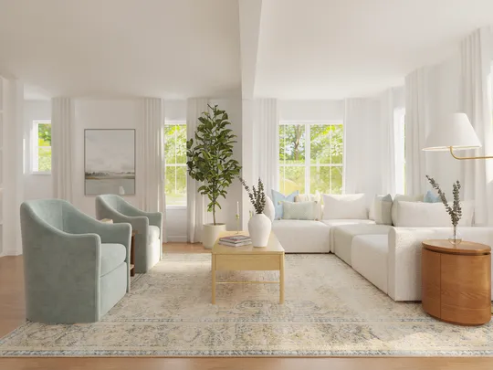 Living Room · Organic Modern designed by Mercedes