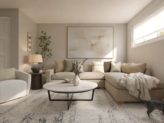 Living Room · Contemporary designed by Emilee