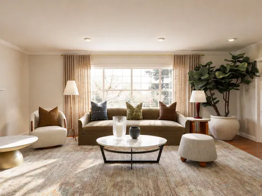 Living Room · Warm Transitional designed by Malena