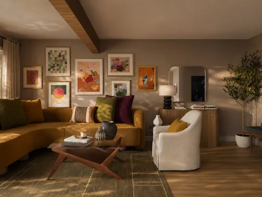 Living Room · Organic Modern designed by Candida