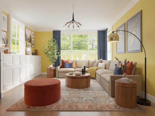 Living Room · Midcentury Scandi designed by Mercedes