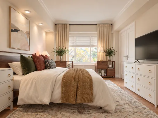 Bedroom · Warm Transitional designed by Erin