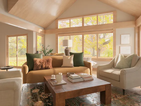 Living Room · Transitional designed by Meloney