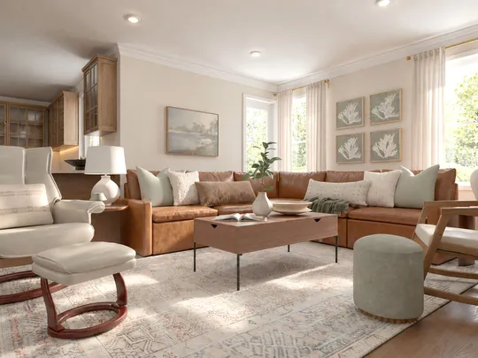 Living Room · Organic Modern designed by Montserrat
