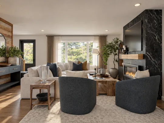 Living Room · Modern Cottage designed by Malena